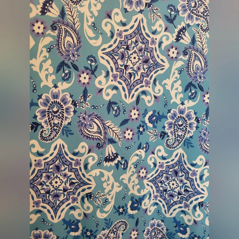 Stella Parker Chic Blue Patterned Maxi Dress - Picture 2 of 9
